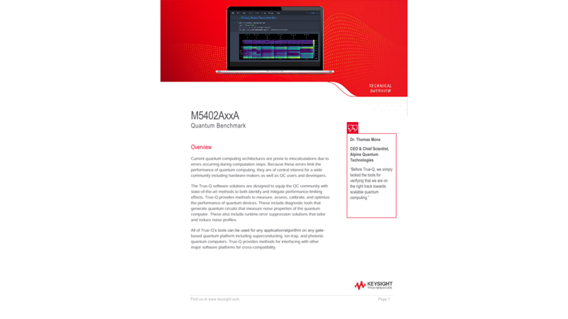 M5402AxxA Quantum Benchmark